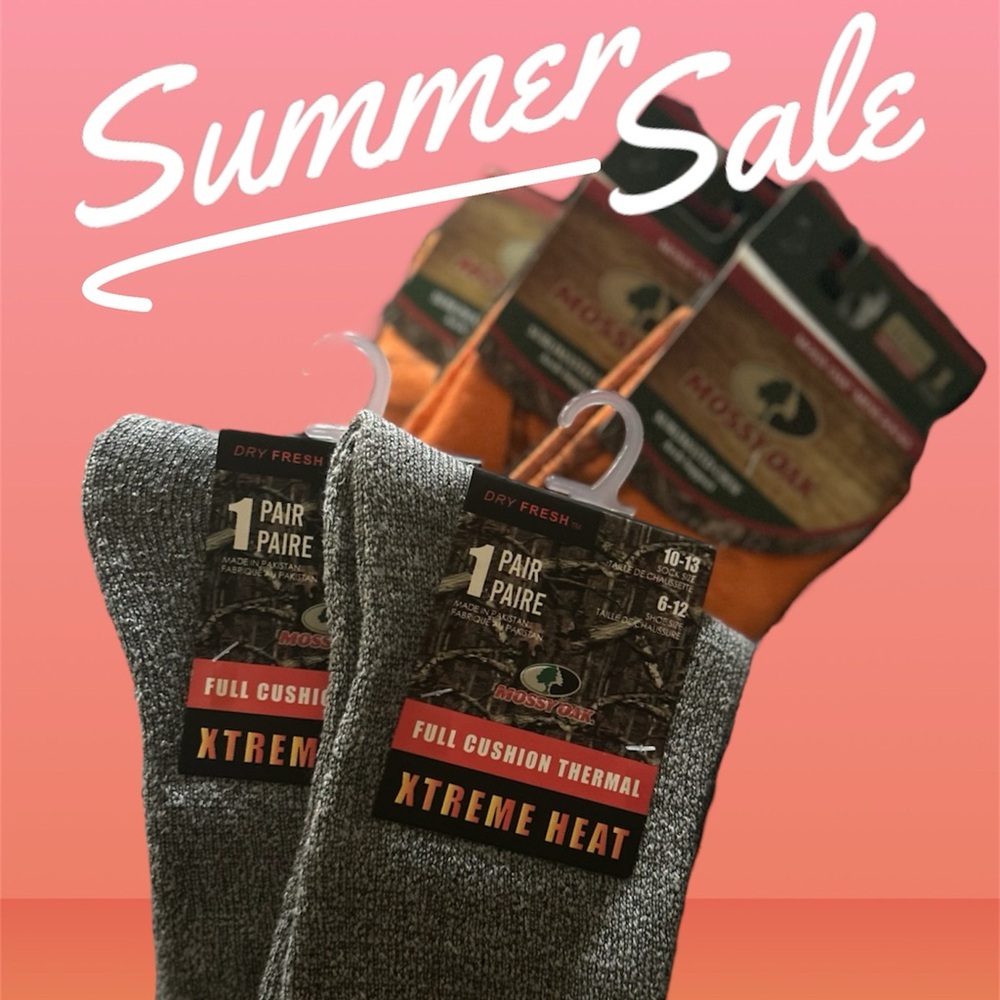 Mossy Oak Thermal Boot Socks x5